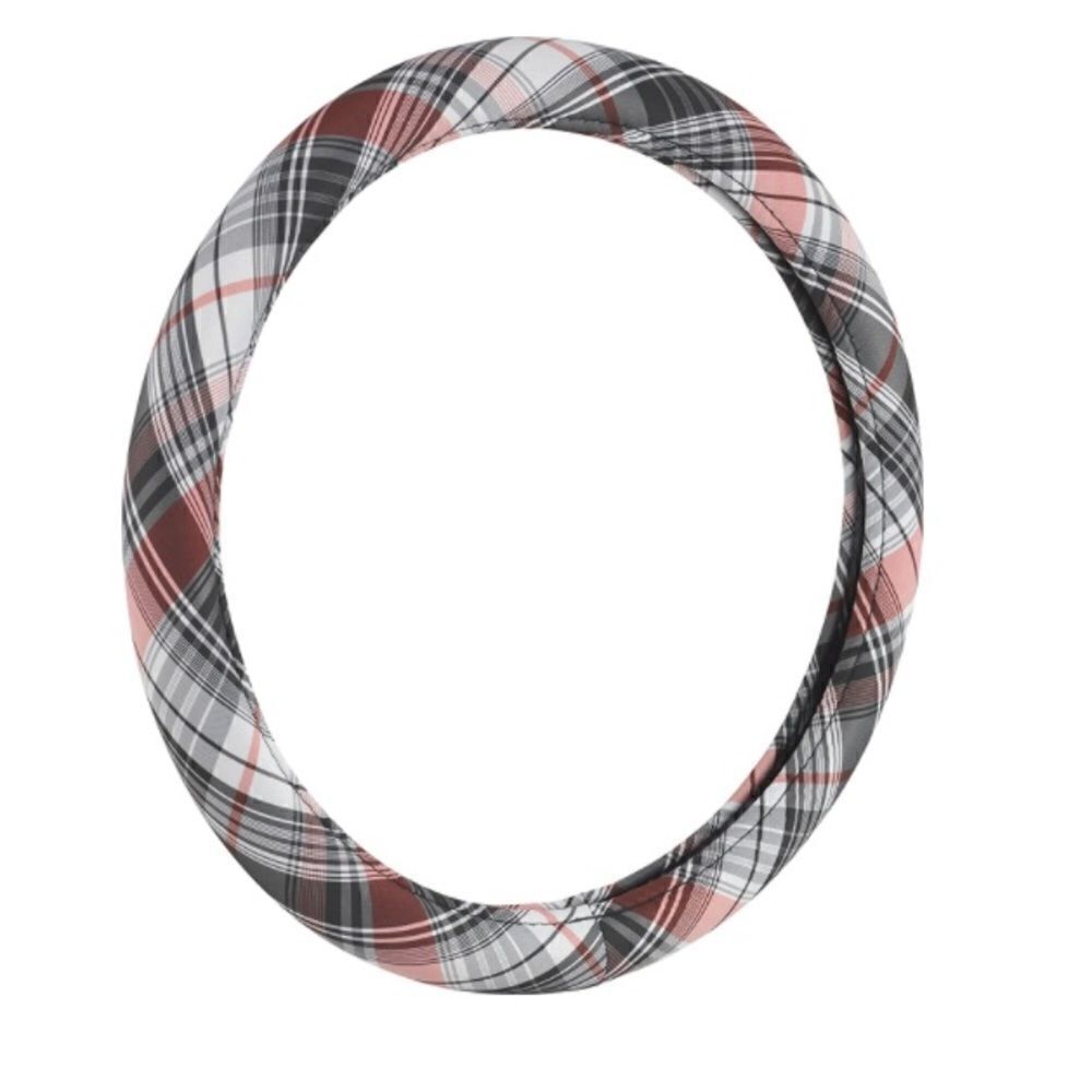 Universal Plaid Hyper-Flex Core Steering Wheel Cover